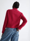Veste Liu Jo pied-de-poule Dark fuxia
