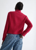 Veste Liu Jo pied-de-poule Dark fuxia