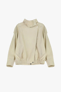 Veste en cuir Imperial col montant Burro