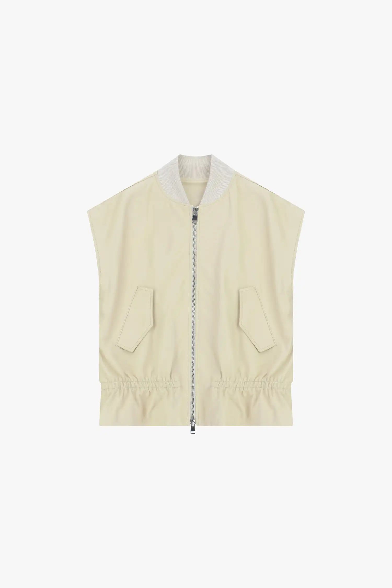 Veste sans manches en cuir Imperial Burro