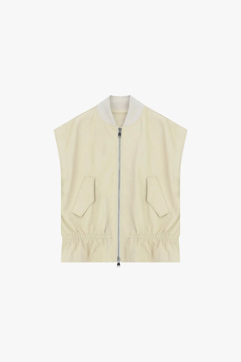 Veste sans manches en cuir Imperial Burro