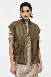 Veste sans manches en cuir Imperial Militare