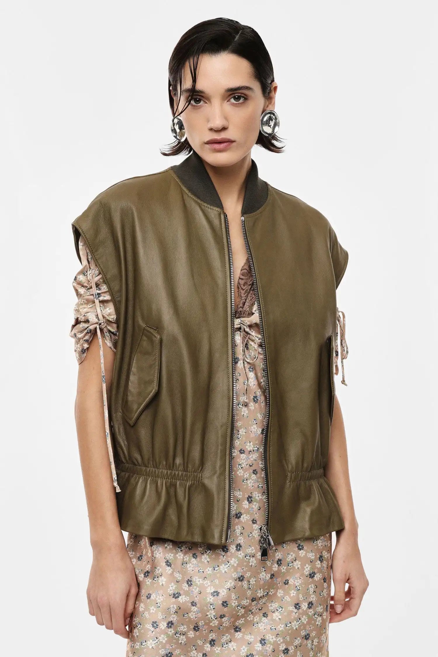 Veste sans manches en cuir Imperial Militare