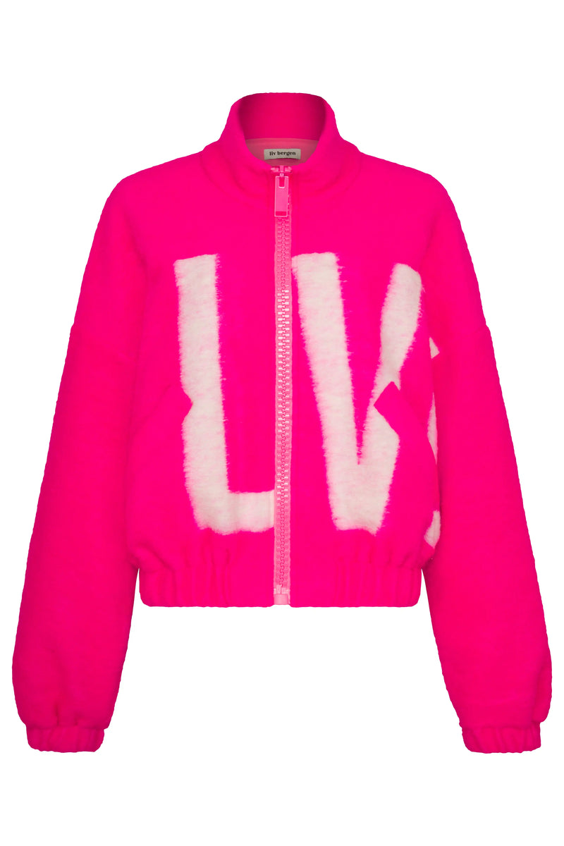 Veste Liv Bergen Rome LVBRGN Néon Pink/Crème