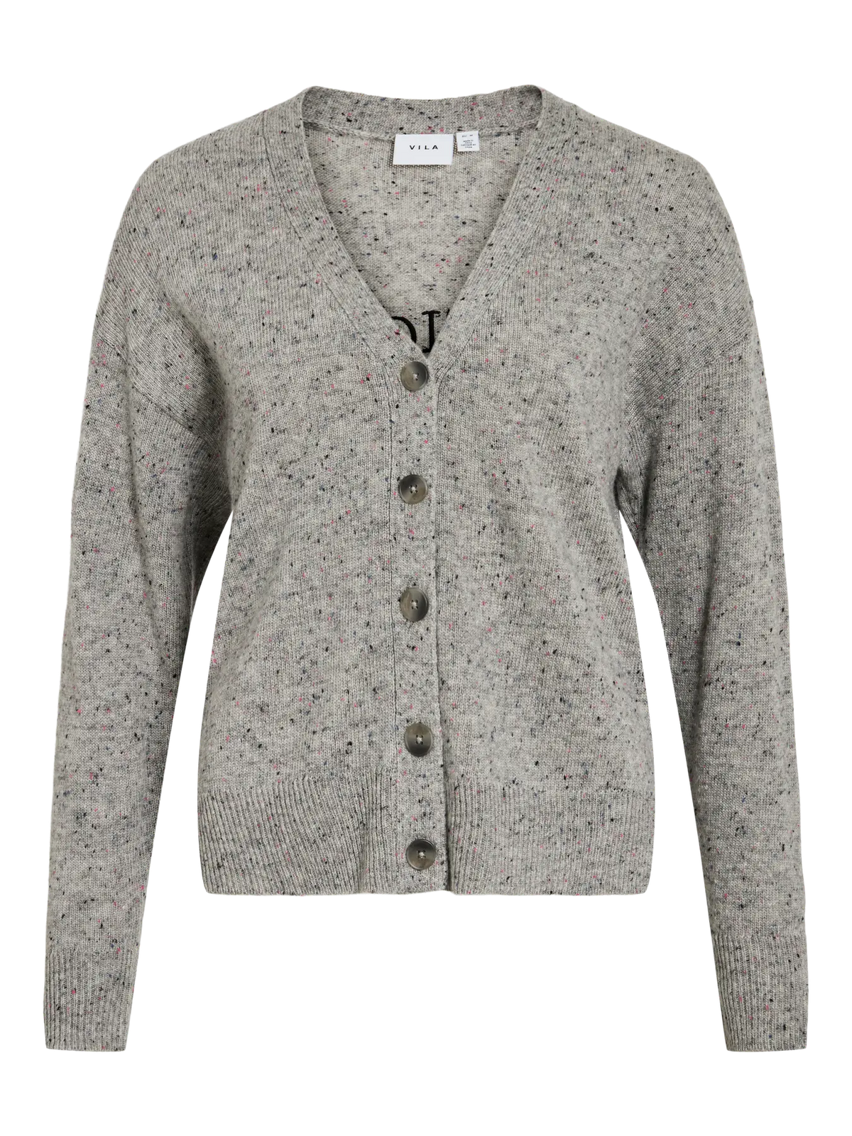 Cardigan Vila Vimusva "Athletic Club" Light Grey Melange