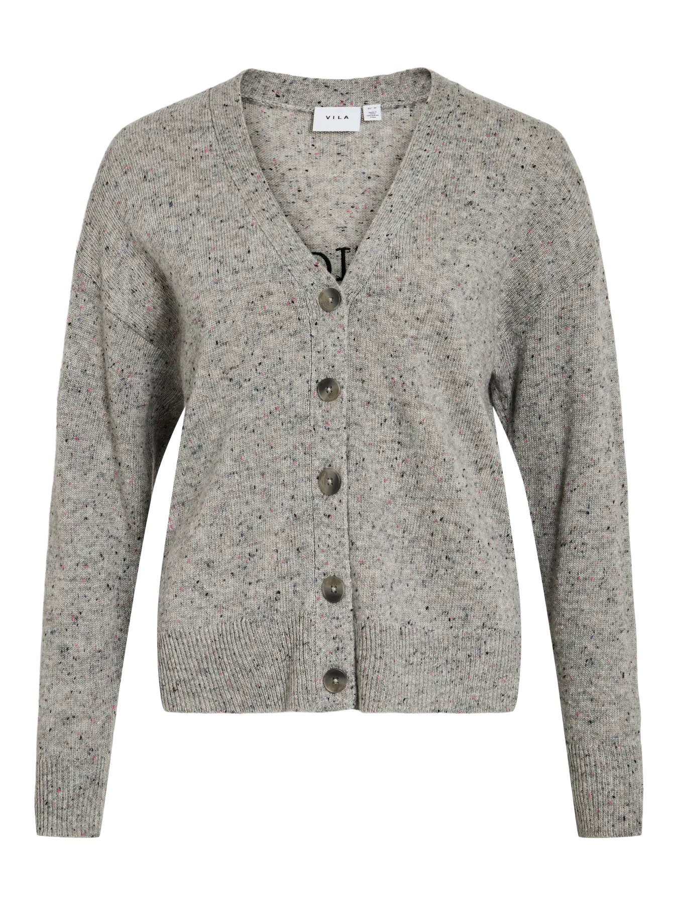 Cardigan Vila Vimusva "Athletic Club" Light Grey Melange
