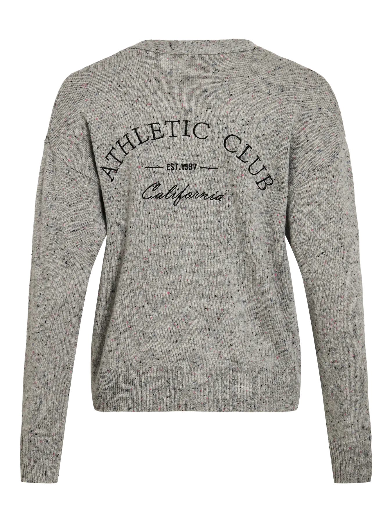 Cardigan Vila Vimusva "Athletic Club" Light Grey Melange