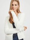 Cardigan Vila Viril Short White Alyssum