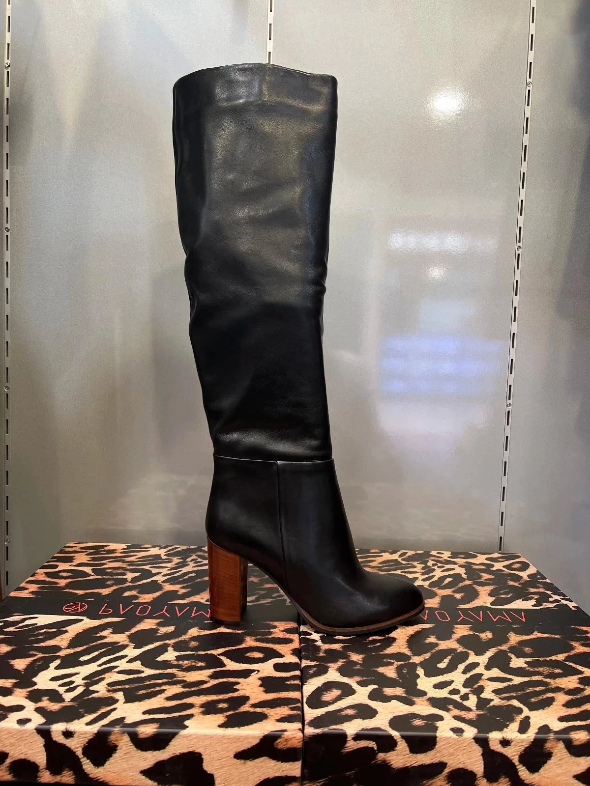 Bottes haute PAOYAMA cuir Nero Livraison GRATUITE