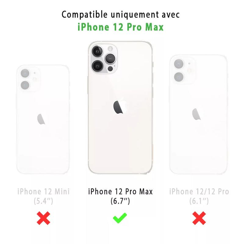 Coque Iphone 12PRO MAX La Coque Française transparente avec anneaux