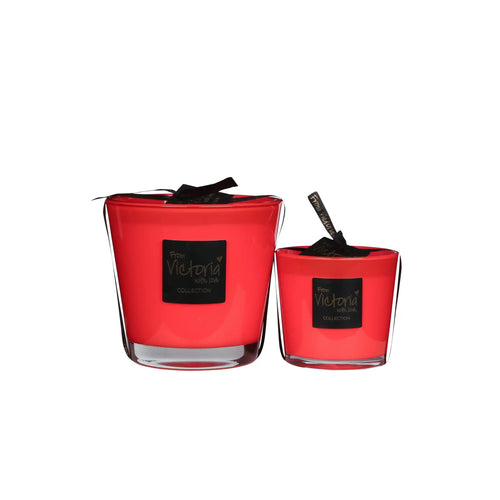 Bougie Victoria Glossy Red Summer