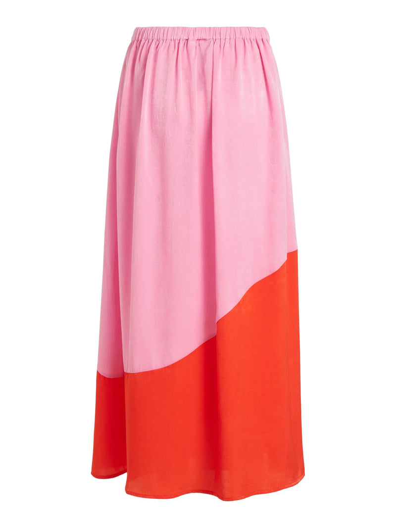 jupe femme vila vileono fuchsia pink dos 14075362