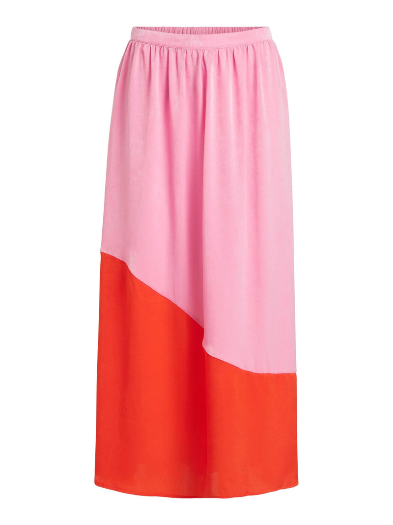 jupe femme vila vileono fuchsia pink face 14075362