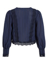 Blouse Rouge by Vila Viaria Navy Blazer