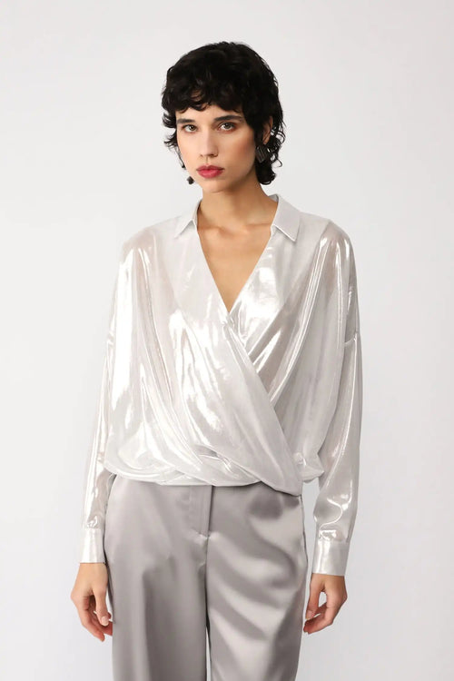 Blouse Imperial Cache-Cœur White Pure