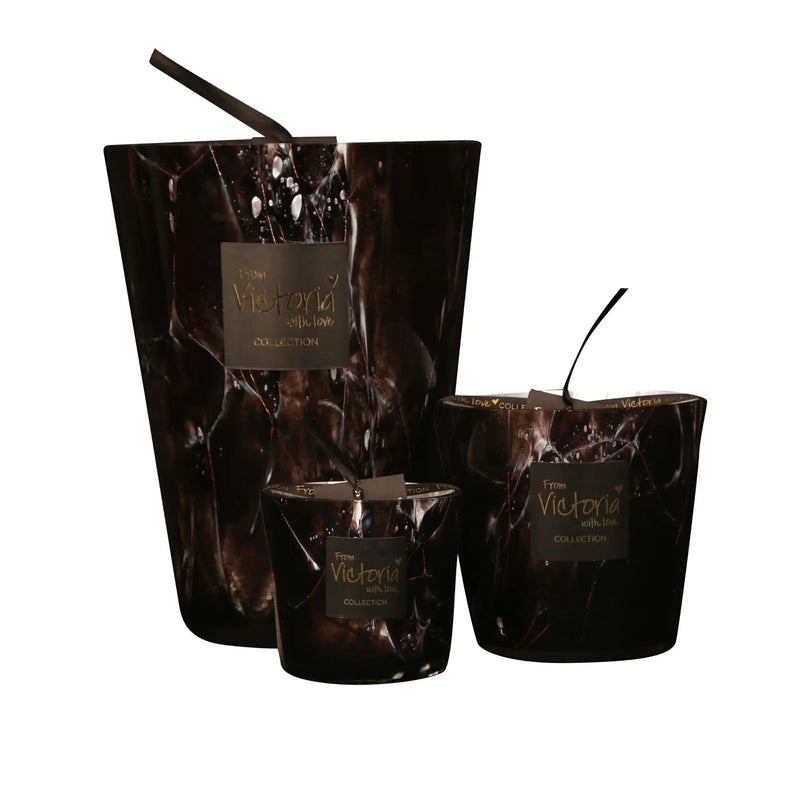 Bougie Victoria Marble Black