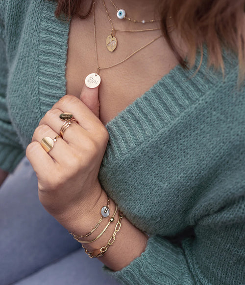 bracelet femme zag pepita dore