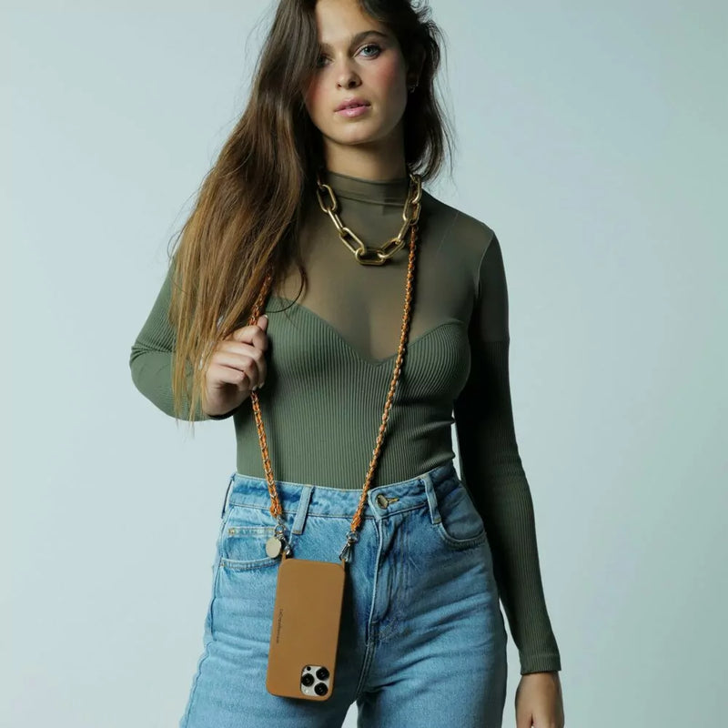Chaîne bijoux La Coque Française Lou Camel/Doré