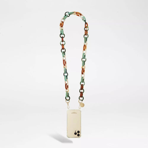 Chaîne bijoux La Coque Française Molly Vert/Marron
