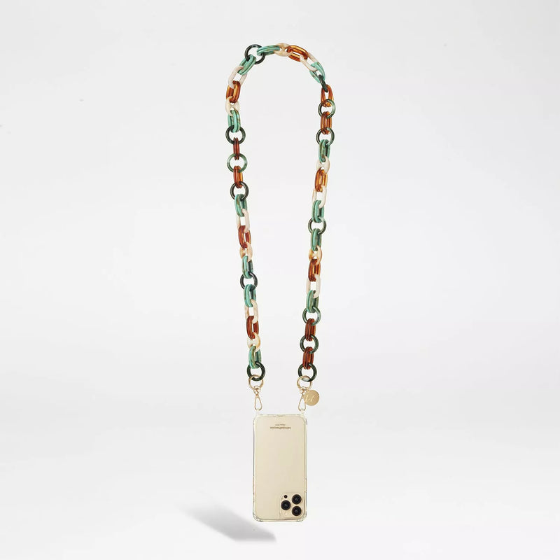 Chaîne bijoux La Coque Française Molly Vert/Marron