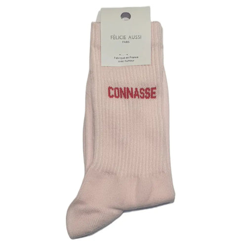 Chaussettes Félicie Aussi Connasse Rose