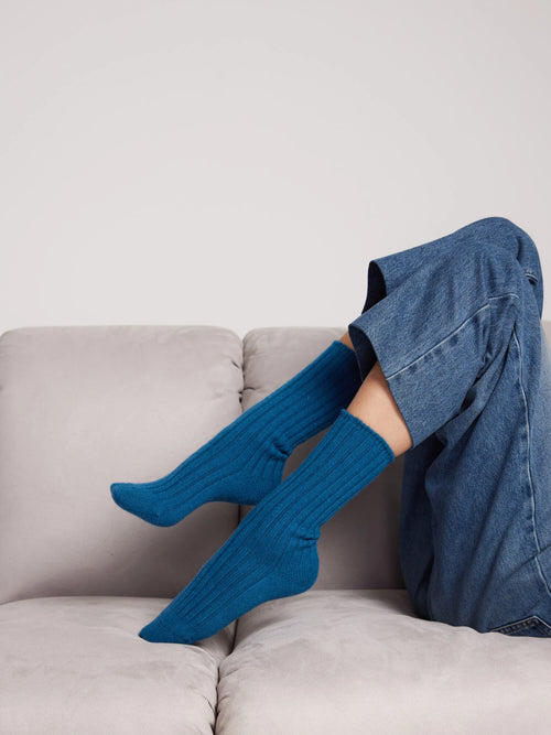 Chaussettes Notshy Irène Pétrole
