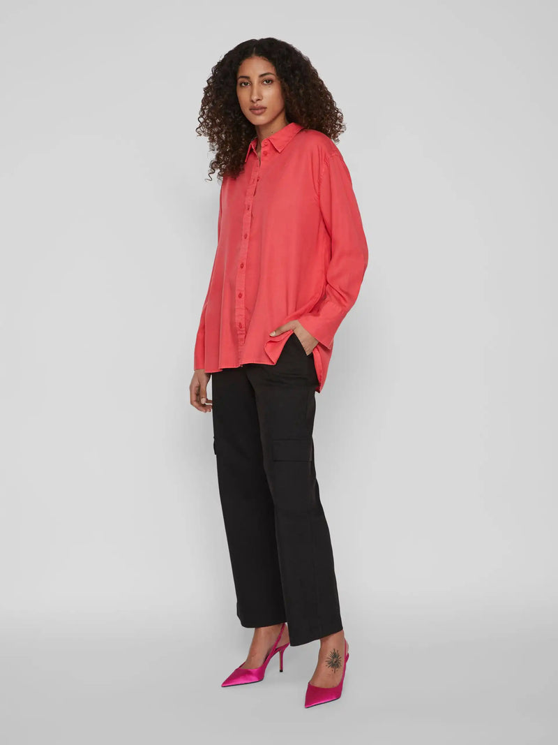 Chemise Vila Vibinna Pink Yarrow