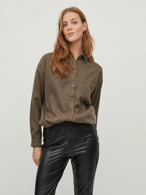 Chemise Vila Vibista Crocodile
