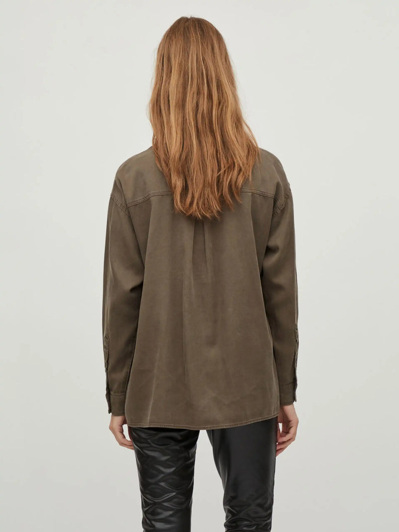 Chemise Vila Vibista Crocodile