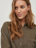 Chemise Vila Vibista Crocodile