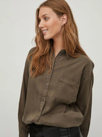 Chemise Vila Vibista Crocodile
