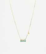 collier femme zag ormiga turquoise dore