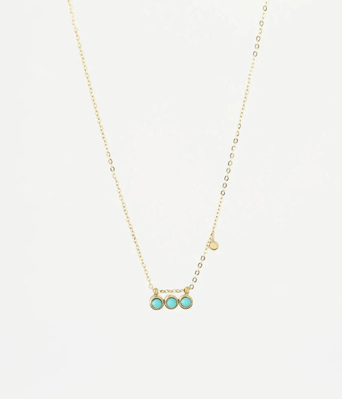 collier femme zag ormiga turquoise dore