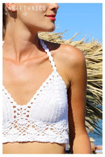 Crop-Top LaraEthnics Mahe Blanc