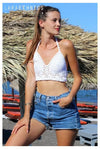 Crop-Top LaraEthnics Mahe Blanc