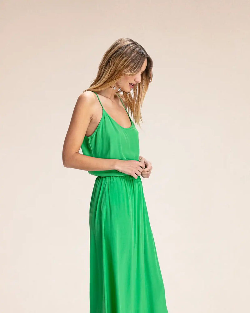 Jupe longue Karma Koma Makasih Bali Green