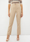 Pantalon à rayures Liu Jo en lin mélangé Sable