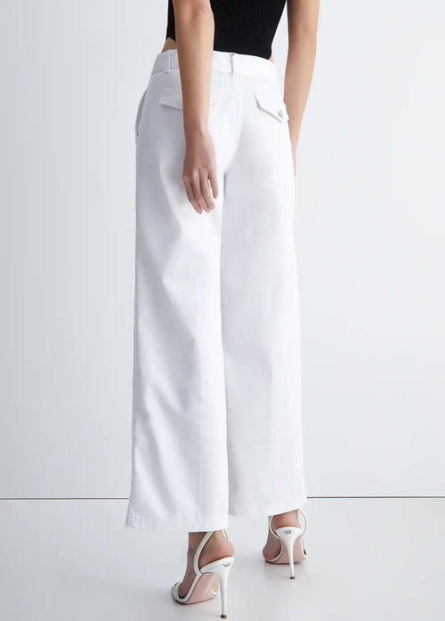Pantalon avec boucle fantaisie Liu Jo Blanc