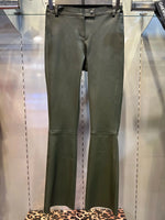 Pantalon Lou Andrea Charly Flare en cuir Military