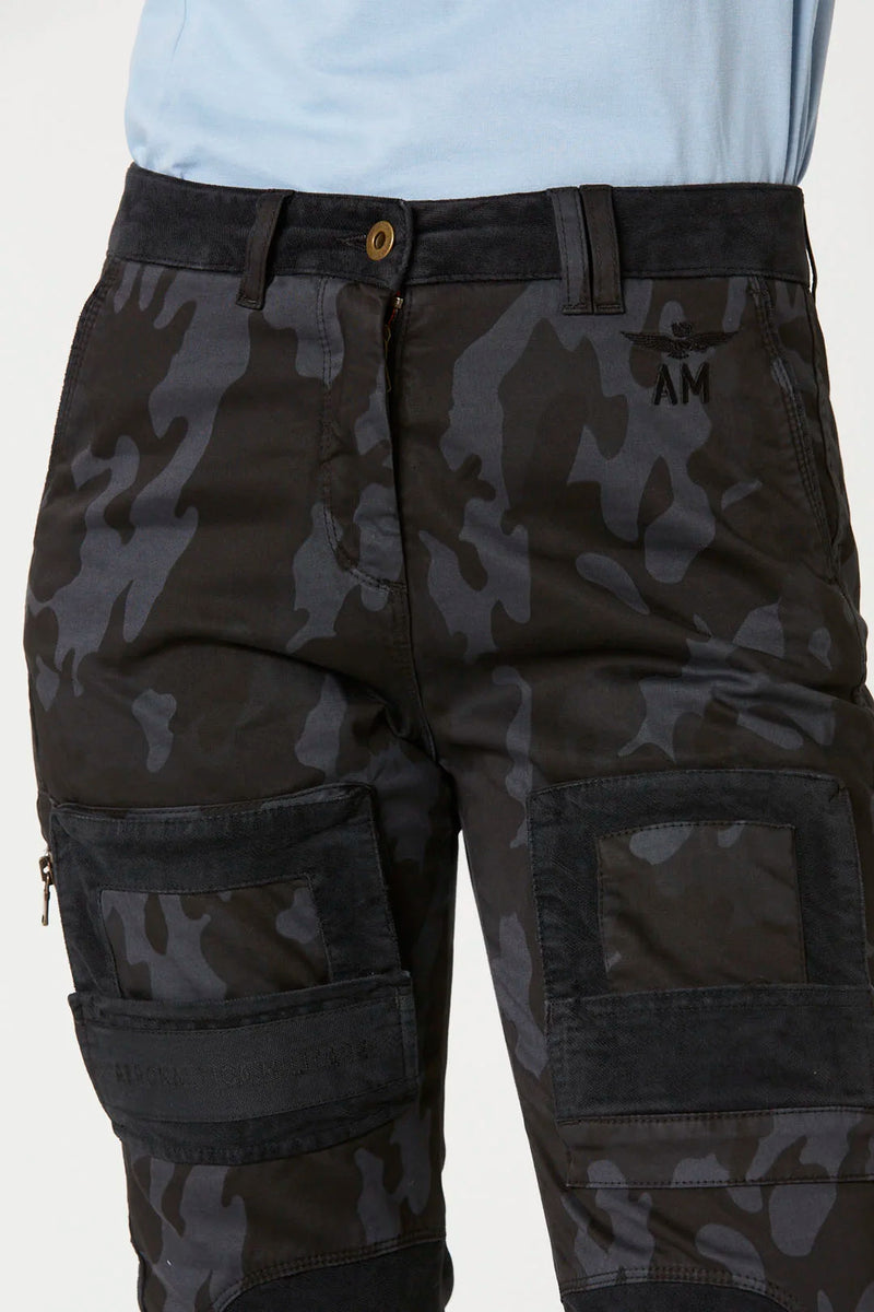 Pantalon Aeronautica Militare Camouflage Nero