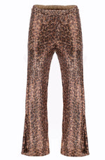 Pantalon Imperial Beige / Nero slim à sequins