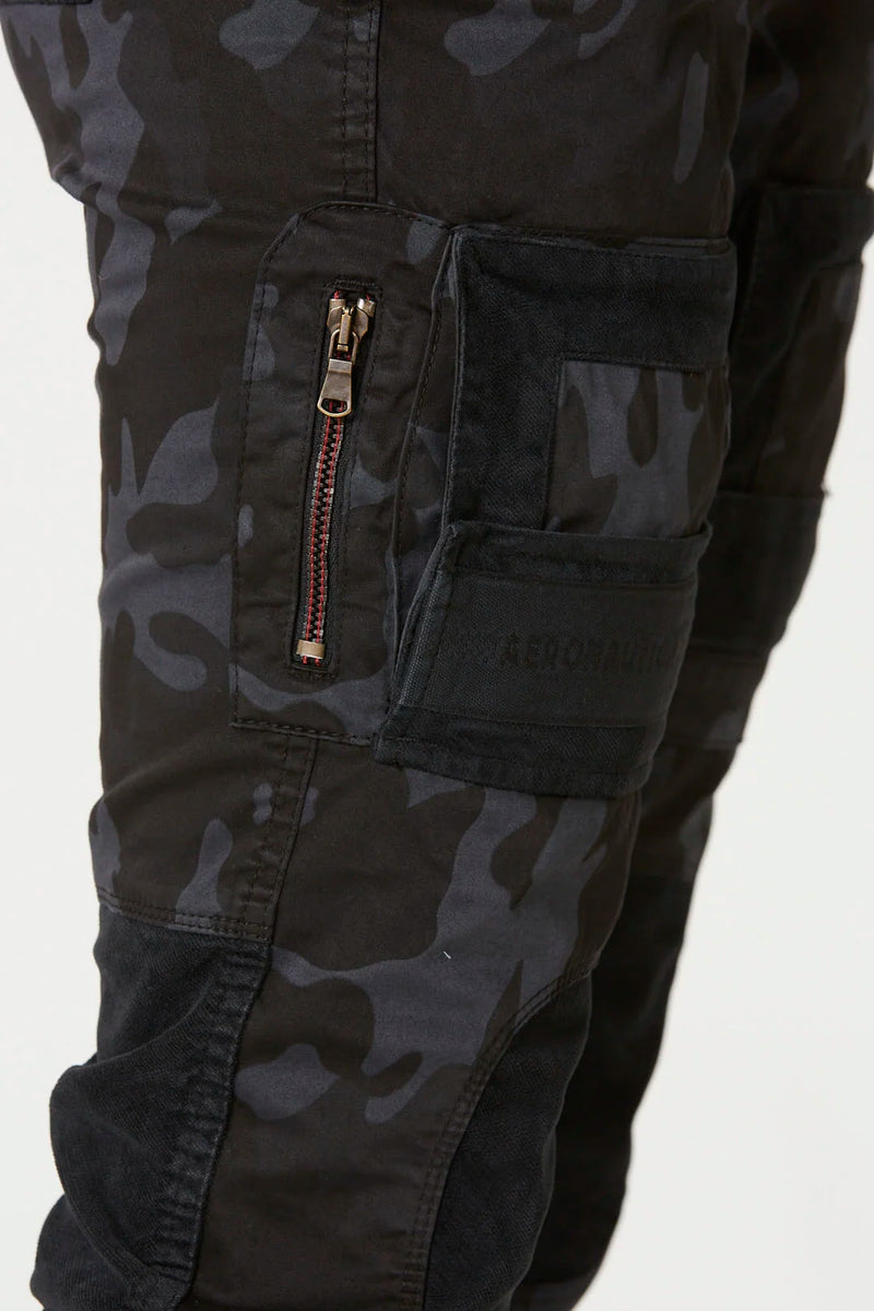 Pantalon Aeronautica Militare Camouflage Nero