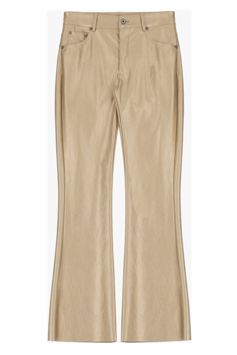 Pantalon PLEASE 7 8 effet cuir Oro Livraison GRATUITE
