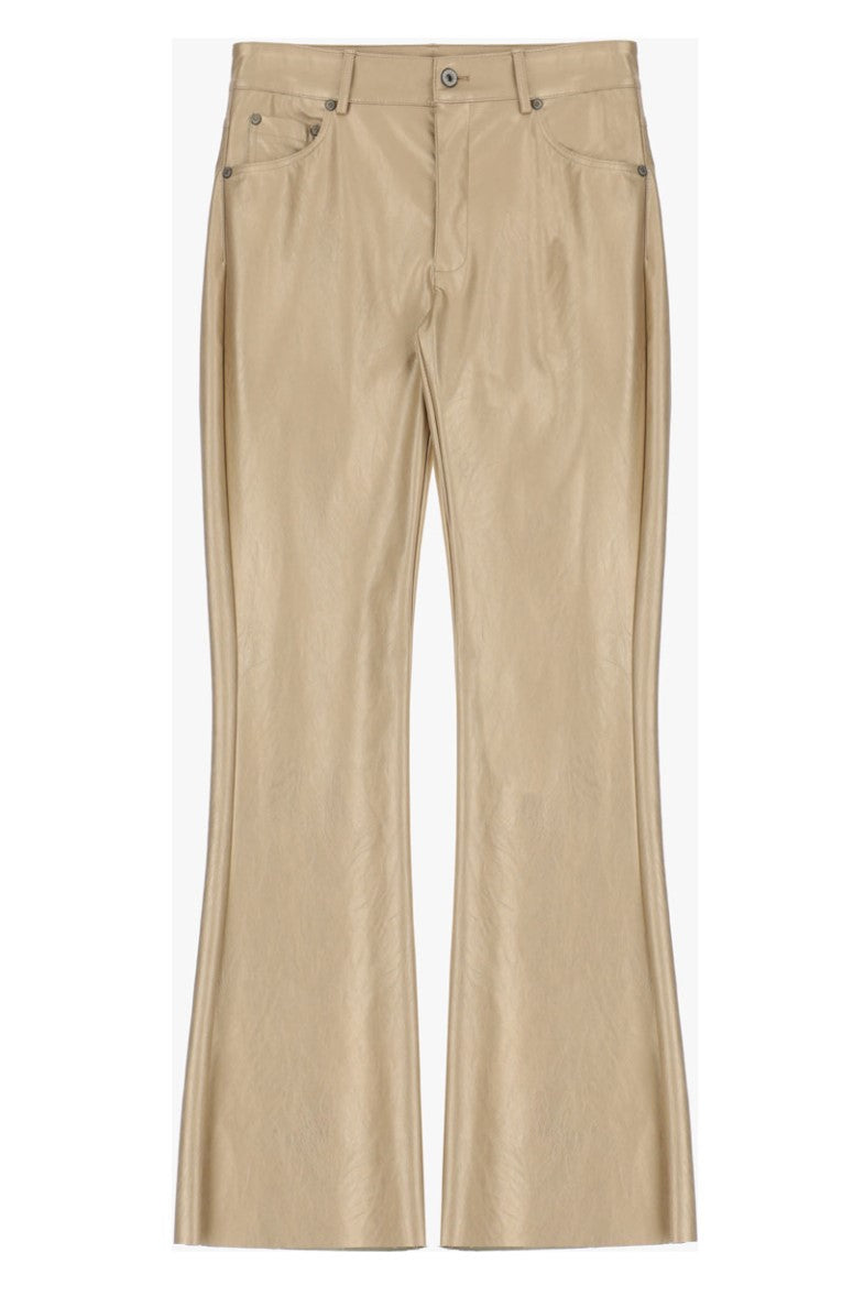 Pantalon Please 7/8 effet cuir Oro