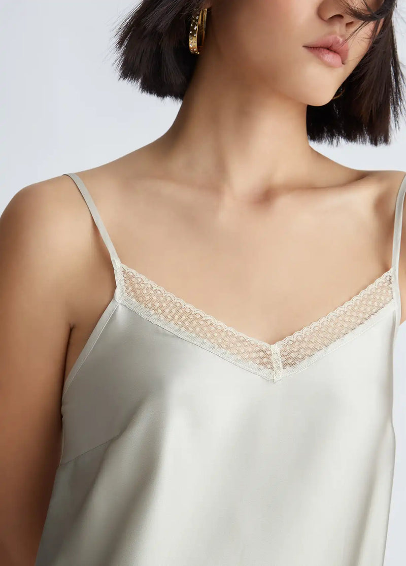 Robe Liu Jo en satin Ivoire et Mousse
