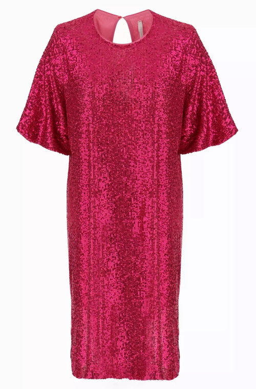 Robe Impérial à paillettes Fuxia