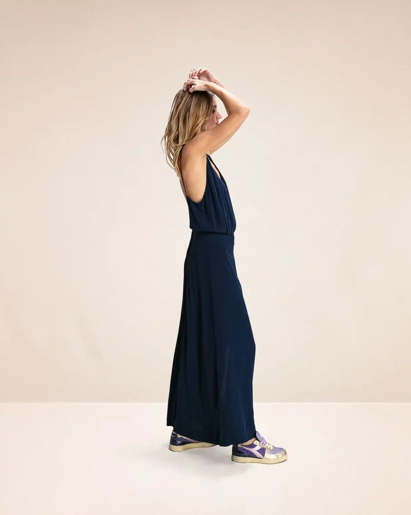 Robe longue Karma Koma Faustina Dos nu Peacock