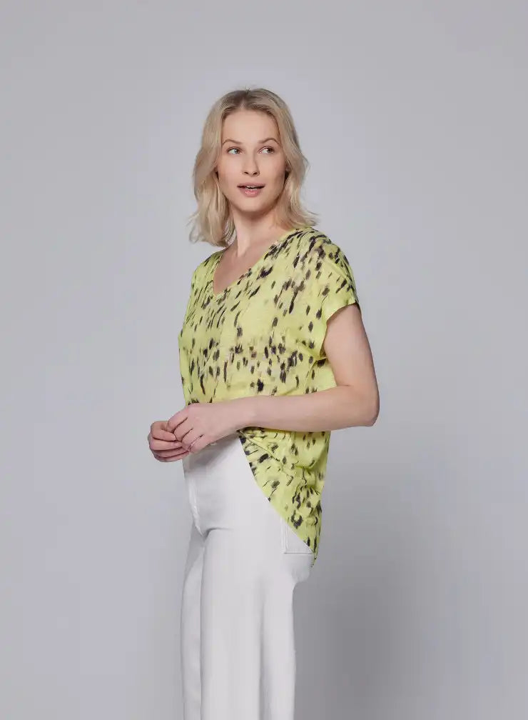 T-shirt Majestic Filatures Lin/Elathanne Mimosa