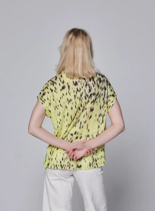 T-shirt Majestic Filatures Lin/Elathanne Mimosa